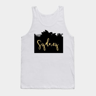 SYDNEY AUSTRALIA DESIGNER SILHOUETTE SKYLINE ART Tank Top